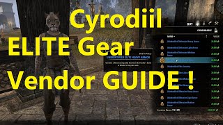 ❇️ ESO Cyrodiil Armor Sets Guide  Elite Gear Vendor RANDOM Armor Set Items Elder Scrolls Online [upl. by Jeunesse]