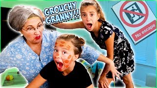 GROUCHY GRANNY GAME IN REAL LIFE CAN WE ESCAPE [upl. by Dalis]