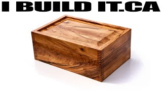 Making This Solid Wood Box  Woodworking  Box Joints [upl. by Martica]