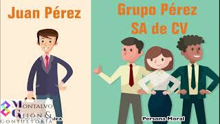 DIFERENCIA ENTRE PERSONA FISICA Y PERSONA MORAL [upl. by White]