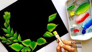 Beautiful Decorative Flower Painting  Easy One Stroke Painting  Acrylic Painting Tutorial [upl. by Puett]