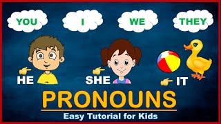 Pronouns  Pronoun for Kids  Pronouns for Grade 1  Pronouns in English Grammar [upl. by Lottie]