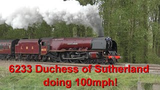 6233 Duchess of Sutherland doing 100mph [upl. by Monro]