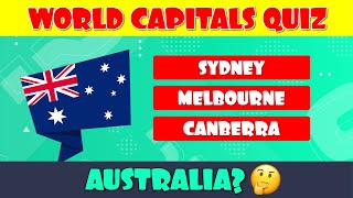 World Capital Quiz Multiple Choice [upl. by Clio]