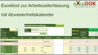 Automatisierte Arbeitszeiterfassung in Excel [upl. by Asik855]