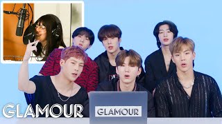 Monsta X Watches Fan Covers on YouTube  Part 2  Glamour [upl. by Eeliab969]