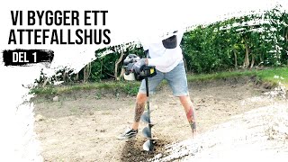 Vi bygger ett Attefallshus  Tiny House  Grunden [upl. by Releehw174]