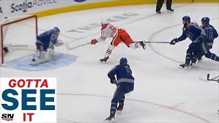 GOTTA SEE IT Connor McDavid Cuts Through Toronto Maple Leafs To Score EndtoEnd Goal [upl. by Ultan]