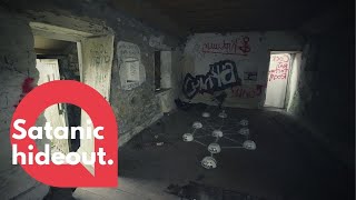 Footage shows demonic rituals found by explorers inside Crowleys abandoned satanic hideout  SWNS [upl. by Letnwahs841]