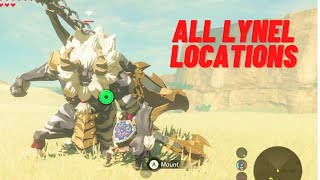 ALL 22 Lynel Locations  The Legend of Zelda Breath of The Wild [upl. by Samford]