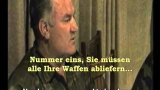 Srebrenica Ratko Mladic am 11 Juli 1995 [upl. by Nivrehs782]