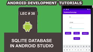 SQLite Database in Android Studio  38  Android Development Tutorial for Beginners [upl. by Aon]