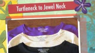 How to Change a Turtleneck into Lower Neckline [upl. by Britni359]