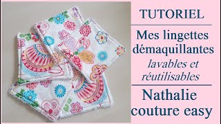 DIY lingettes démaquillantes Nathalie couture easy [upl. by Leanor]