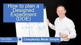 Planning a Designed Experiment DOE  6 Sigma Tutorial [upl. by Josiah]