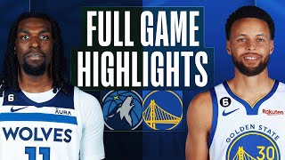 TIMBERWOLVES at WARRIORS FULL GAME HIGHLIGHTS  March 26 2023 [upl. by Anallese]