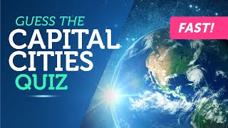 Guess the Capital Cities  Geography Quiz [upl. by Noyerb]