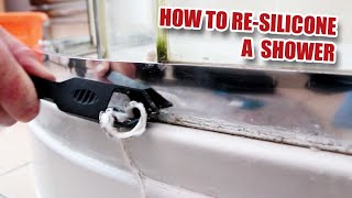 How to PROPERLY ReSilicone a Shower [upl. by Llerej]