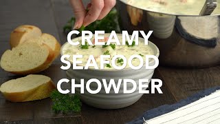 Creamy Seafood Chowder Recipe [upl. by Asp741]