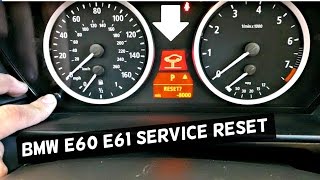 BMW E60 61 HOW TO RESET SERVICE BRAKE SERVICE OIL SERVICE RESET [upl. by Iddet]