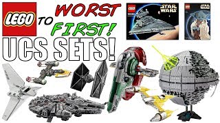 LEGO Worst To First  ALL LEGO Star Wars UCS SETS [upl. by Molohs107]