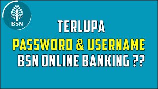 Cara Reset Password amp Username BSN Online Banking [upl. by Nalloh]