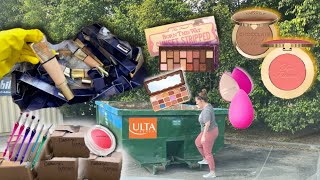 DUMPSTER DIVING AT ULTA  UNBELIEVABLE MAKEUP SCORE [upl. by Ayanahs]