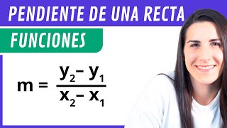 Hallar la PENDIENTE de una RECTA 📐 Funciones [upl. by Alletneuq]