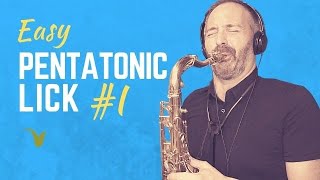 Easy Pentatonic Lick for Saxophone [upl. by Bear]