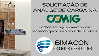 Solicitação de Análise de carga na CEMIG  Projeto de Padrão em agrupamento com mais de 3 caixas [upl. by Saoj]