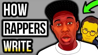 How Rappers Write Their Lyrics Tyler The Creator Eminem Logic etc [upl. by Mauve]