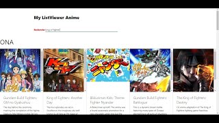 Anime API AnimeListViewer [upl. by Philoo496]