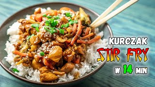 Najlepszy kurczak SŁODKO KWAŚNY jaki zjesz  STIR FRY [upl. by Kania]