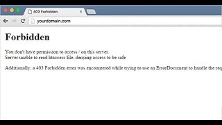 How To Fix 403 Forbidden Error  Hosting Tuition [upl. by Yuzik625]