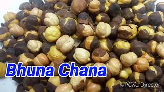 Bhuna Chana  how to make roasted chickpeas  Roasted Kala Chana  dry roasted chana [upl. by Doggett]