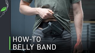 How To Wear The LowPro Belly Band Holster by Alien Gear Holsters [upl. by Kries]