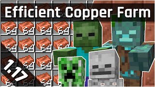 Efficient Copper Farm Tutorial with General Mob Farm  Minecraft 117 Java Edition [upl. by Kermy810]