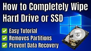 How to Completely Wipe a Hard Drive or SSD [upl. by Kciredor]