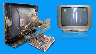 Restoration old TV and Repair old SONY Television Success [upl. by Vito]