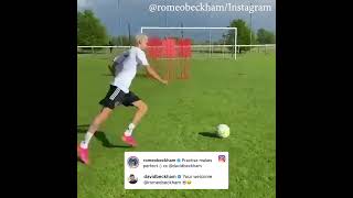 Bend it like … Romeo Beckham ⚽  Shorts  ESPN FC [upl. by Yxor]