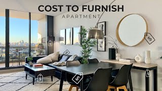 Cost To Furnish An Apartment  6 Budget Saving Tips IKEA  DIY  Designer Brand [upl. by Burd]