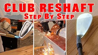 GOLF CLUB BUILD  How to reshaft your irons Step by Step [upl. by Liza93]