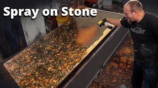 Spray on Granite in 10 minutes  Stone Coat Epoxy [upl. by Eiuqcaj]