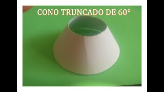 CONO TRUNCADO DE 60° Reducción Concéntrica [upl. by Beulah]