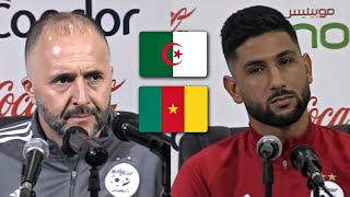 CONFÉRENCE DE PRESSE DJAMEL BELMADI amp LAOUAFI MATCH RETOUR ALGÉRIE CAMEROUN [upl. by Ggerk]