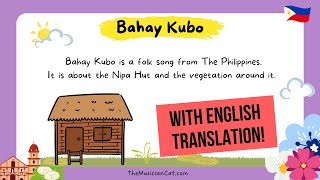 Bahay Kubo With English Translation  A Folk Song from The Philippines [upl. by Lienahs499]