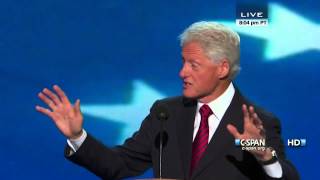 Bill Clinton speaks at the 2012 DNC CSPAN  Full Speech [upl. by Notserc]