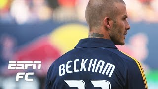 CLASSIC David Beckham Every one of his 18 goals with the LA Galaxy  Major League Soccer [upl. by Akirehc646]