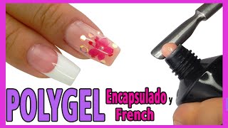 Como hacer Uñas de Polygel ENCAPSULADO y FRENCH 🥰 con Moldes Dual🤩 [upl. by Ringo]