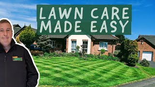 5 SIMPLE steps to a PERFECT lawn  lawn care for beginners [upl. by Irovi]